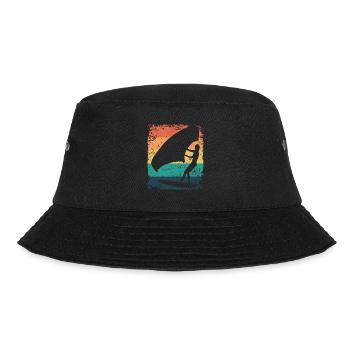 Flügelfolie Wingsurfing Retro-folie Flügel - Bucket Hat - Schwarz - Vorne - Lela (165cm)