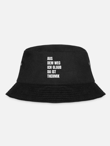 Ich Glaub Da ist Thermik RC Segelflieger - Bucket Hat - Schwarz