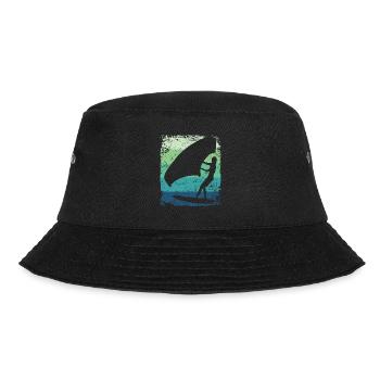 Flügelfolie Wingsurfing Retro-folie Flügel - Bucket Hat - Schwarz - Vorne - Lela (165cm)