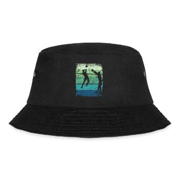 Volleyball Spieler Retro Beach Volleyball - Bucket Hat - Schwarz - Vorne - Lela (165cm)