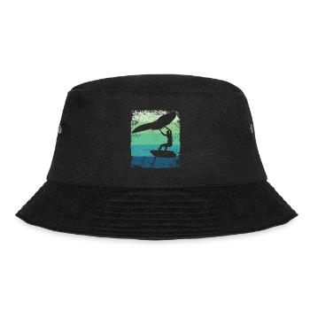 Flügelfolie Wingsurfing Retro-folie Flügel - Bucket Hat - Schwarz - Vorne - Lela (165cm)