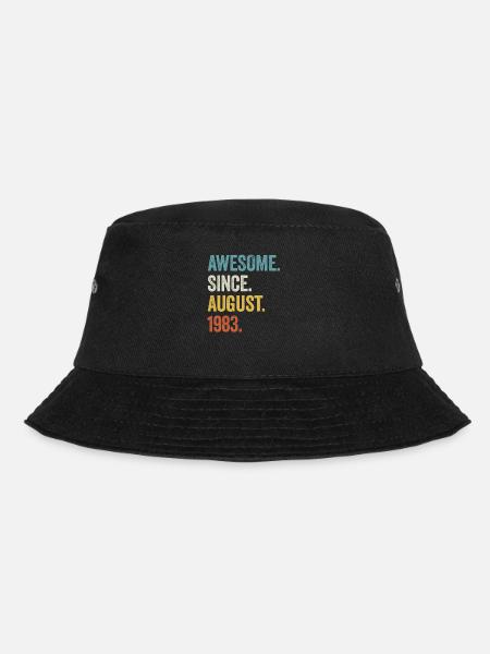 40. Geburtstag 40 Jahre Awesome Since August 1983 - Bucket Hat - Schwarz