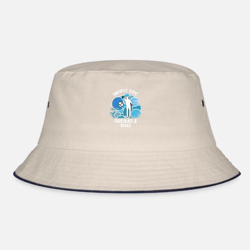 Boule Petanque Boccia Boules Schokolade Bucket Hat
