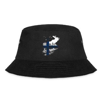FINNLAND ELCH - Bucket Hat - Schwarz - Vorne - Lela (165cm)