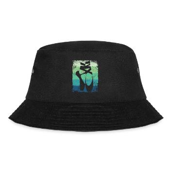 Ballettschuhe Vintage Frau Ballerina - Bucket Hat - Schwarz - Vorne - Lela (165cm)