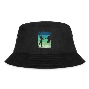 Ballett Tanz Paar Vintage Ballerina - Bucket Hat - Schwarz - Vorne - Lela (165cm)