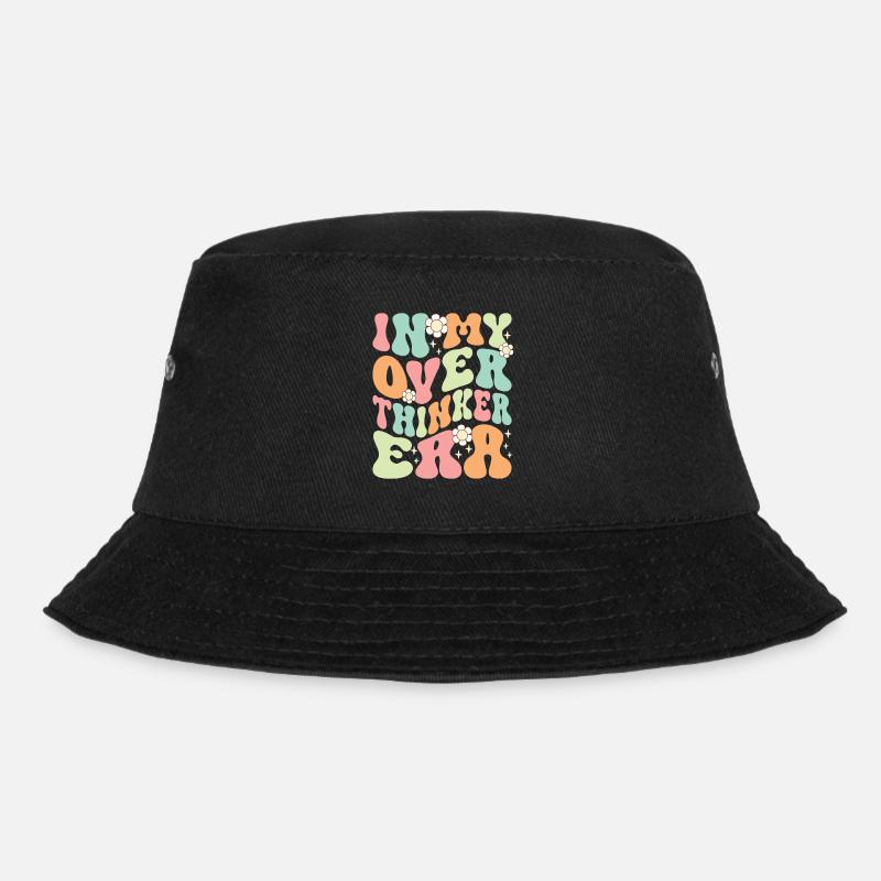 In My Overthinker Era Overthink Groovy - Bucket Hat - Schwarz