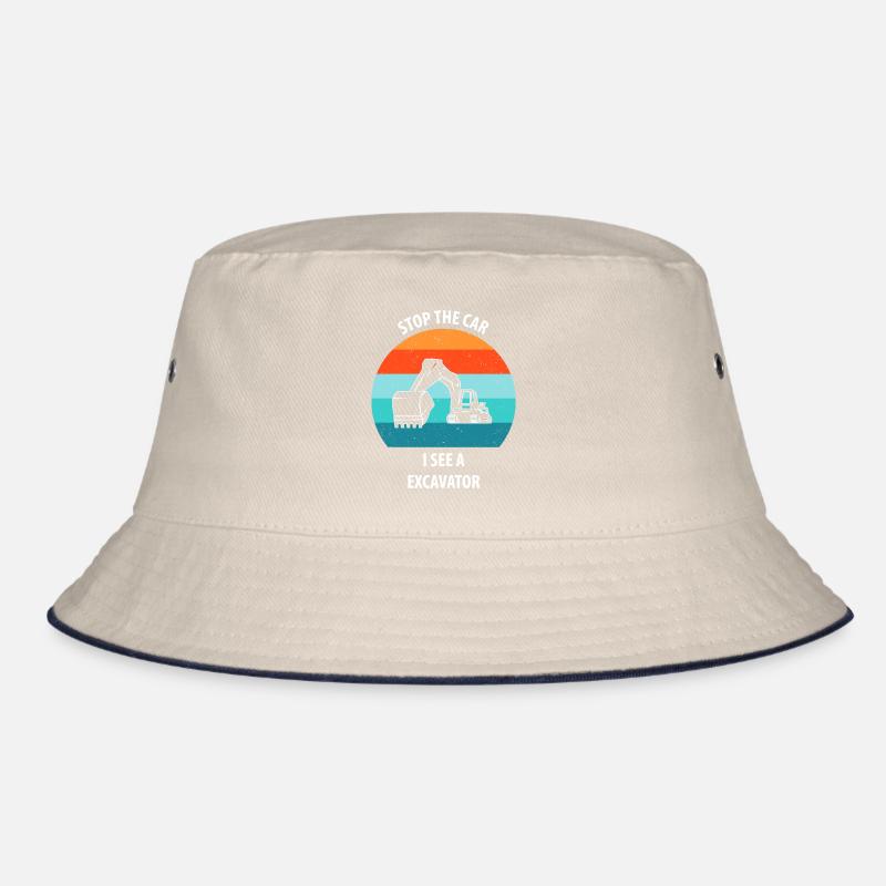 Bagger Baggerfahrer Baggerwagen Bucket Hat