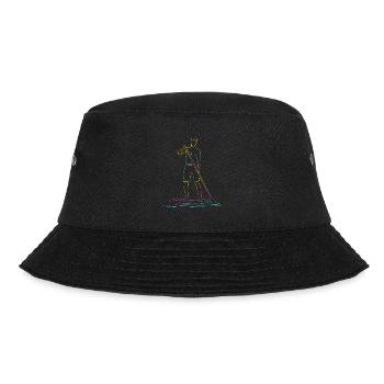 Stand Up Paddling Stand Up Board Sup - Bucket Hat - Schwarz - Vorne - Lela (165cm)
