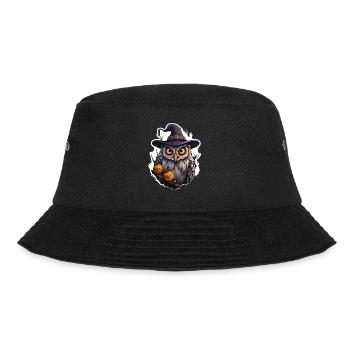 Halloween Eule - Bucket Hat - Schwarz - Vorne - Lela (165cm)