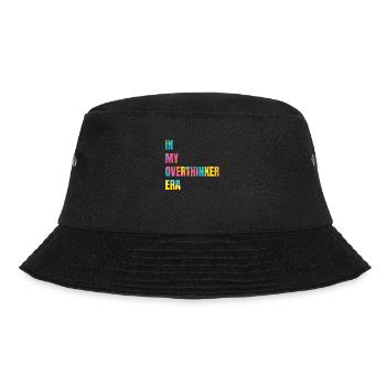 In My Overthinker Era Overthink - Bucket Hat - Schwarz - Vorne - Lela (165cm)