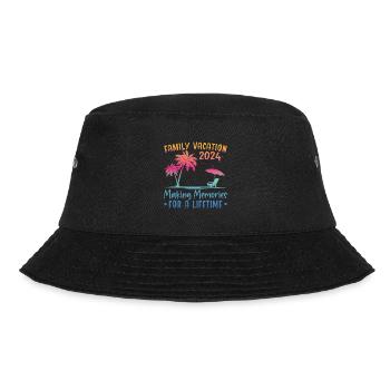 Familienurlaub Erinnerungen Schaffen - Bucket Hat - Schwarz - Vorne - Lela (165cm)