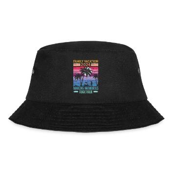Familienurlaub Erinnerungen Schaffen - Bucket Hat - Schwarz - Vorne - Lela (165cm)