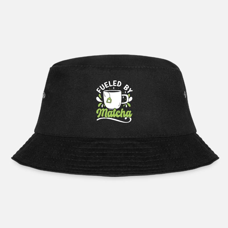 Matcha Tee Liebhaber Matcha Sprüche Tee Zeit - Bucket Hat - Schwarz