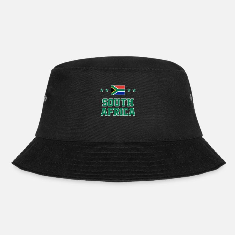 Südafrika - Bucket Hat - Schwarz