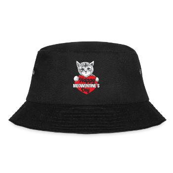 Valentinstag-Geschenk 14. Februar Süsse Katze - Bucket Hat - Schwarz - Vorne - Lela (165cm)