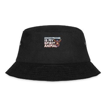 Anonymoose Ist Mein Spirit Animal Cooler Elch - Bucket Hat - Schwarz - Vorne - Lela (165cm)