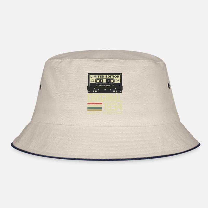 90th Retro Style Anniversary Gift 1934 Bucket Hat