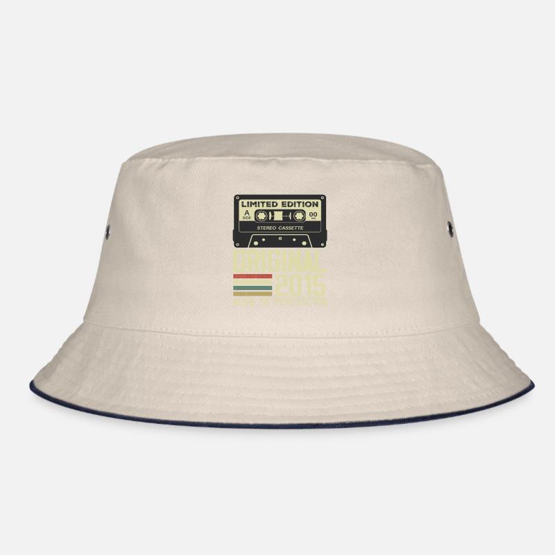 9th Retro Style Anniversary Gift 2015 Bucket Hat