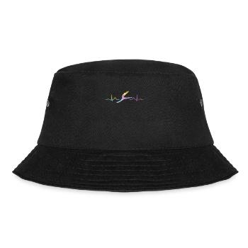Ballett Tänzer Herzschlag Ekg Ballerina - Bucket Hat - Schwarz - Vorne - Lela (165cm)
