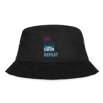 Eat Sleep Swim Repeat - Papillon - Dolphin Style - Bob - noir - Devant - Lela (165cm)