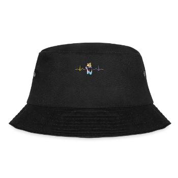 Ballett Tänzer Herzschlag Ekg Ballerina - Bucket Hat - Schwarz - Vorne - Lela (165cm)
