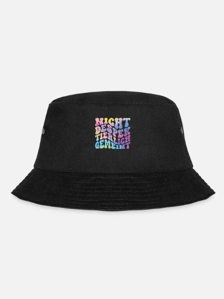 Nicht Despektierlich Gemeint - Bucket Hat - Schwarz