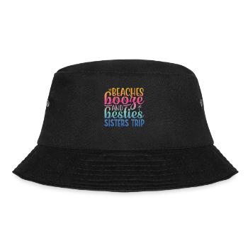 Beaches Liquor and Besties Sisters' Trip - Bucket Hat - black - Front - Lela (165cm)
