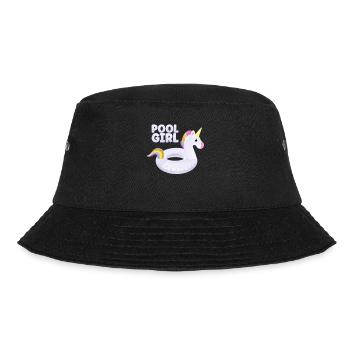 Piscina Chica Unicornio Flotador Piscina - Gorro de pescador - negro - delante - Lela (165cm)