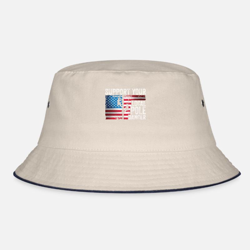 American Lineman Powerline Worker Design Bucket Hat