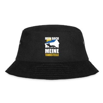 Mein Dach meine Tankstelle - Solarenergie - Sonne - Bucket Hat - Schwarz - Vorne - Lela (165cm)