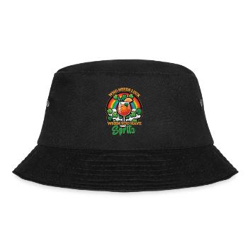 St. Patrick's Day Spritz Aperitif Celebrations Shamrock - Bucket Hat - black - Front - Lela (165cm)