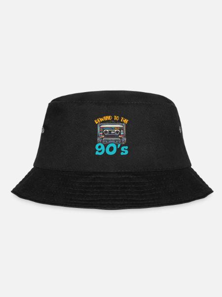 90er-jahre-musikliebhaber 90er-jahre - Bucket Hat - Schwarz