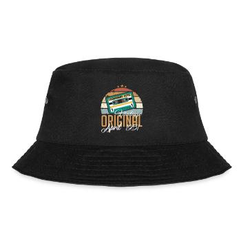 Die Legenden wurden im April 1951 geboren Geschenk - Bucket Hat - Schwarz - Vorne - Lela (165cm)