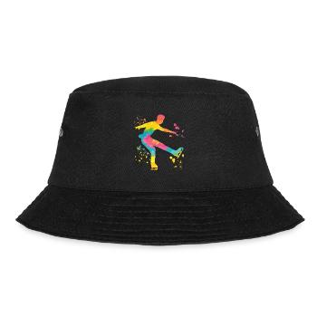 Eiskunstläufer Schlittschuhlaufen Eiskunstlauf - Bucket Hat - Schwarz - Vorne - Lela (165cm)