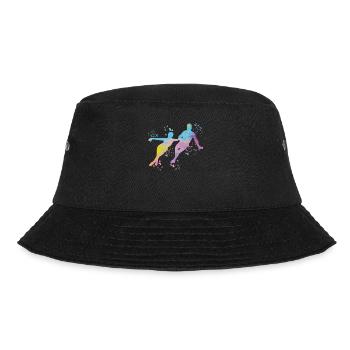 Eiskunstläufer Schlittschuhlaufen Eiskunstlauf - Bucket Hat - Schwarz - Vorne - Lela (165cm)