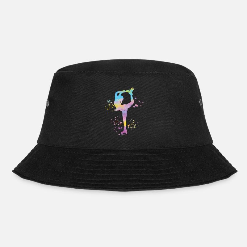 Eiskunstläufer Schlittschuhlaufen Eiskunstlauf - Bucket Hat - Schwarz