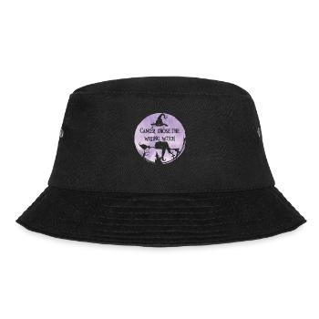Cancer Witch Lavender Cancer Awareness - Bucket Hat - black - Front - Lela (165cm)