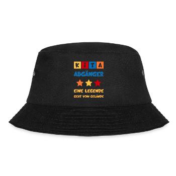 LEGENDE KITA ABGÄNGER 1. KLASSE EINSCHULUNG - Bucket Hat - Schwarz - Vorne - Lela (165cm)