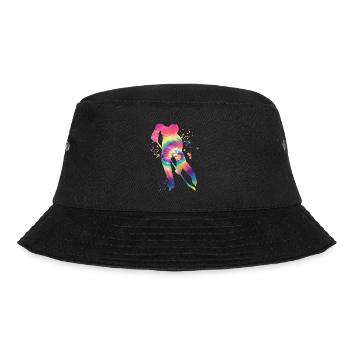 Eishockeyspieler Jungen Eishockey - Bucket Hat - Schwarz - Vorne - Lela (165cm)