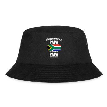 Südafrikanischer Papa wie normaler Papa nur cooler - Bucket Hat - Schwarz - Vorne - Lela (165cm)