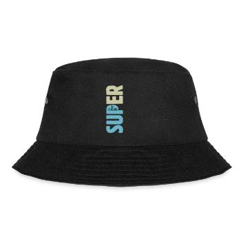 SUPER, Stand up paddling, SUP - Bucket Hat - Schwarz - Vorne - Lela (165cm)