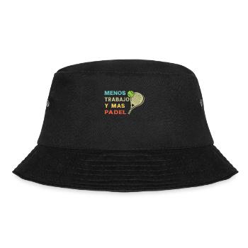 Padel Tennis Fun Less Work And More Padel - Bucket Hat - black - Front - Lela (165cm)