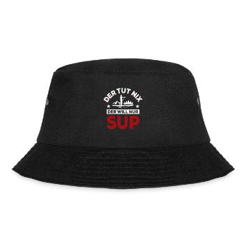 Der tut nix der will nur SUP - Spruch - Bucket Hat - Schwarz - Vorne - Lela (165cm)