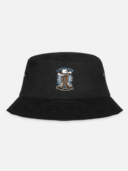 Linedance - Stöckelschuhe Westernstiefel - Spruch - Bucket Hat - Schwarz