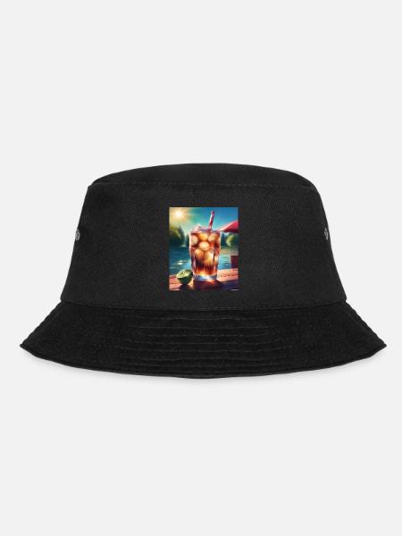 Kaltes Cola-Getränk - Bucket Hat - Schwarz