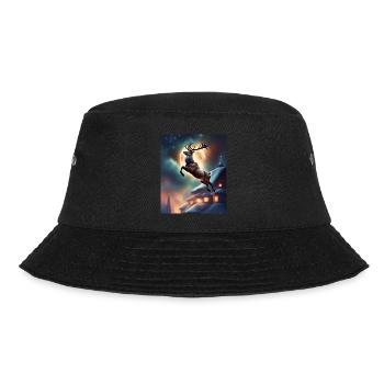 Das Weihnachtsrentier des Weihnachtsmanns - Bucket Hat - Schwarz - Vorne - Lela (165cm)