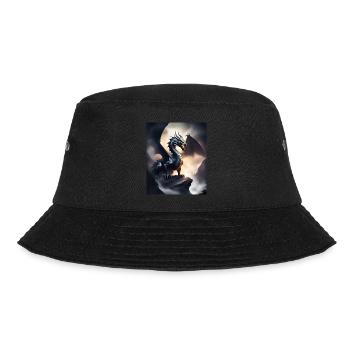 Dunkler Schattendrache - Bucket Hat - Schwarz - Vorne - Lela (165cm)