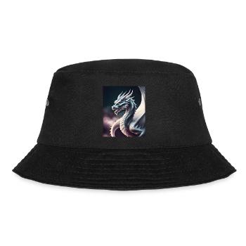 Drachen-Silhouette - Bucket Hat - Schwarz - Vorne - Lela (165cm)