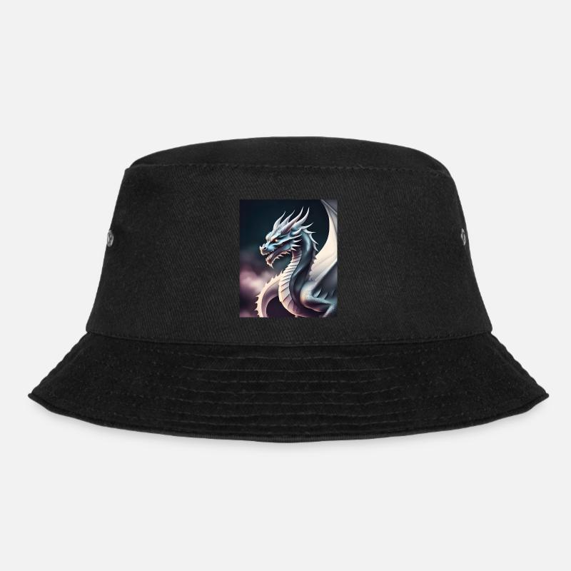 Drachen-Silhouette - Bucket Hat - Schwarz